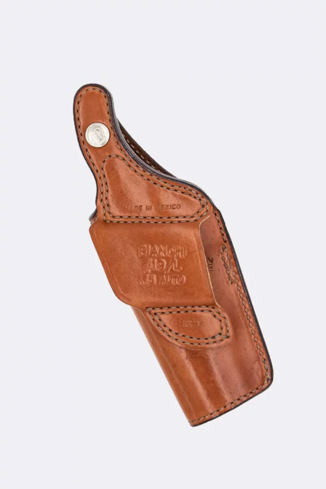 Bianchi Model 19L Thumbsnap Suede Lined Belt Slide Holster - Tactical & Duty Gear